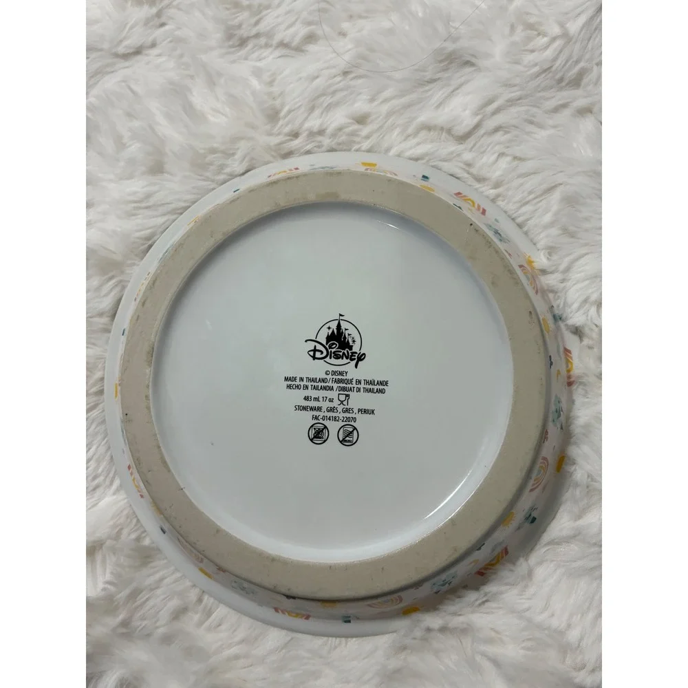 Disney Mickey Mouse Pet Bowl Change Your World Stoneware 17oz